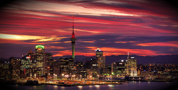 Auckland, New Zealand home to 1,486,000 people.