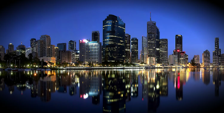 Brisbane, Australia home to 2,043,185 people.