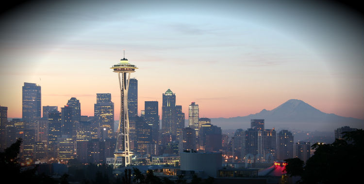 Seattle (WA), United States of America home to 616,627 people.